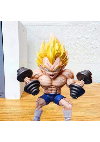 17 cm Dragon Ball El Yapımı Kas Spor Vegeta Bida Heykeli El Yapımı Model Süsler Koleksiyon Hediye (Yurt Dışından)