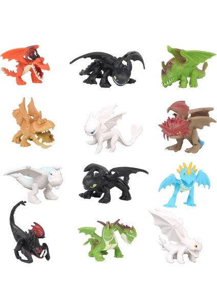 12 Adet/takım Ejderhanı Nasıl Eğitirsin Gizli Dünya Dişsiz Gece Fury Mini Anime Figürü Pvc Aksiyon Figürleri Model Bebek Oyuncakları (Yurt Dışından) fiyatları