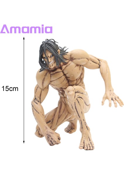Amamia Eren Model Minyatür Heykelcik Attack On Titan Karikatür Heykelcik Oyuncak (Yurt Dışından)