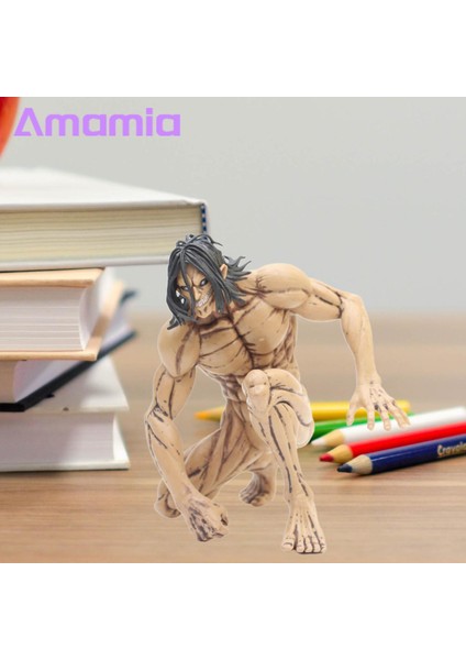 Amamia Eren Model Minyatür Heykelcik Attack On Titan Karikatür Heykelcik Oyuncak (Yurt Dışından)