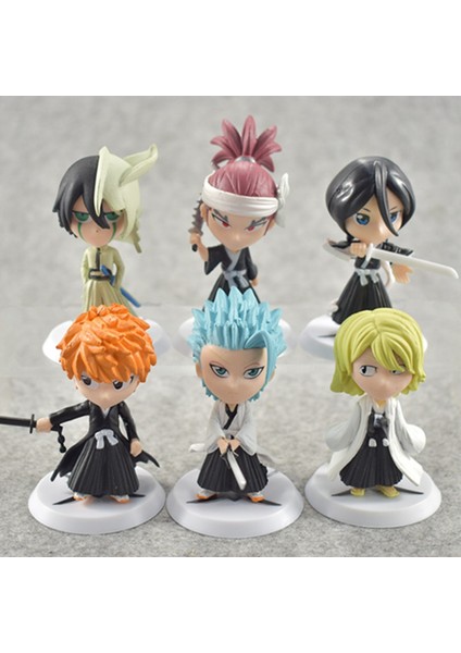 6 Adet Anime Figürü Bleach Kurosaki Ichigo Modeli Baubles Araba Süsleri Ev Dekor (Yurt Dışından) indirimleri