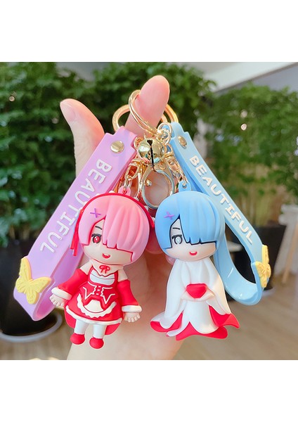 Anahtarlık Sıfır Başlangıç Hayat Başka Bir Dünyada Dekoratif Pvc Rem Anime Figürü Anahtarlık Hediye Için (Yurt Dışından)