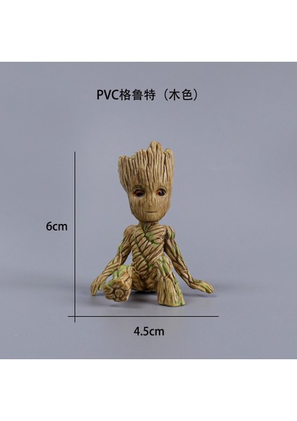 Disney Anime Araba Dekor Ağaç Adam Groot Aksiyon Figürü Oturan Model Bebek Araba Iç Dekorasyon Aksesuarları Noel Hediyesi (Yurt Dışından)