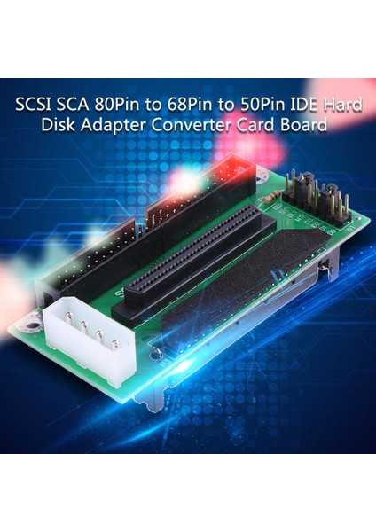 Scsı Sca 80 Pın 68 50 Pın Scsı Adaptörü Sca 80 Pın Scsı 68 Ide 50 Sabit Disk Adaptörü Dönüştürücü Mukavva (Yurt Dışından)