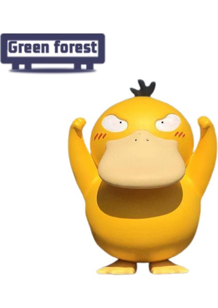 Yeşil Orman Ördek Figürü Karikatür Zanaat Anime Pokemons Mücadele Ördek Aksiyon Figürü (Yurt Dışından)