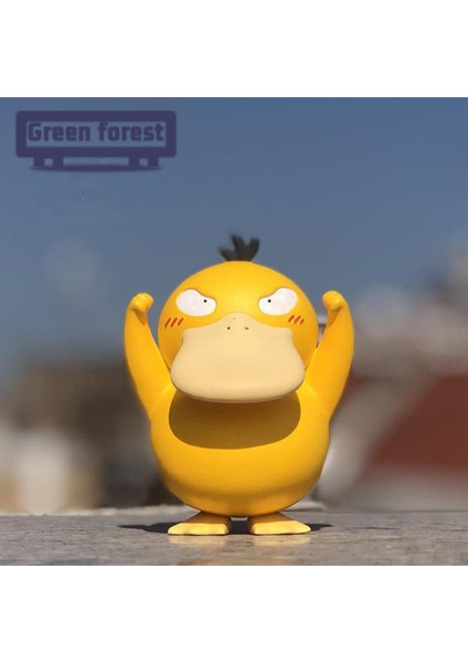 Yeşil Orman Ördek Figürü Karikatür Zanaat Anime Pokemons Mücadele Ördek Aksiyon Figürü (Yurt Dışından) fırsatları