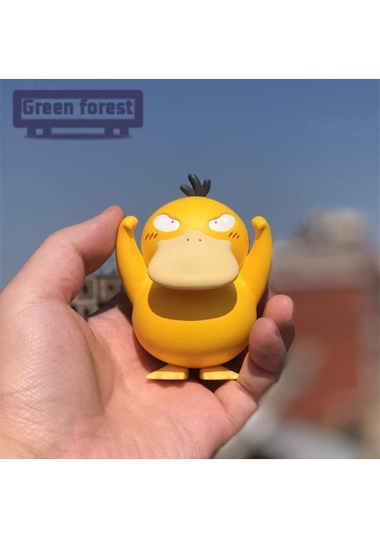 Yeşil Orman Ördek Figürü Karikatür Zanaat Anime Pokemons Mücadele Ördek Aksiyon Figürü (Yurt Dışından) indirimleri