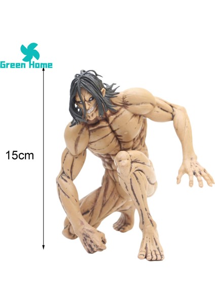 Green Home Attack On Titan Aksiyon Figürü Kas Eren-Jaeger Figürü Anime Modeli (Yurt Dışından) modelleri
