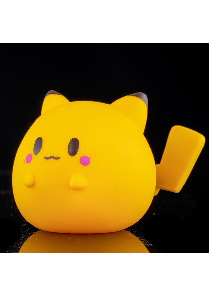 10 cm Pokemon Anime Sevimli Pikachu Bebek Mını Yağ Pikachu Aksiyon Figürü Oyuncak Modeli Bebek Araba Modeli Kız Hediye (Yurt Dışından)