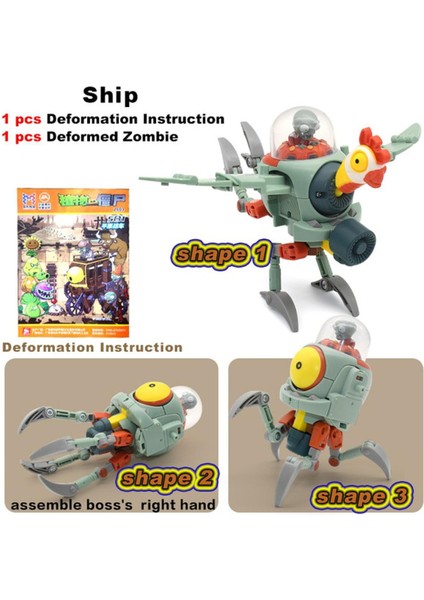5'i 1 Arada Tesise Karşı. Zombi Paketi Boys Için Patron Robot Bebek Pvz Zombiler Eğitici Oyuncaklar Pvc Aksiyon Şekilli Kalıp Oyuncaklar Çocuk Hediye (Yurt Dışından)