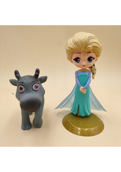 Disney Karikatür Aksiyon Oyuncak Figürler Kek Dekorasyon Dondurulmuş Elsa Olaf Ateş Ruhu Oyuncaklar Erkek Kız Prenses Plastik Doğum Günü Oyuncakları (Yurt Dışından) modelleri