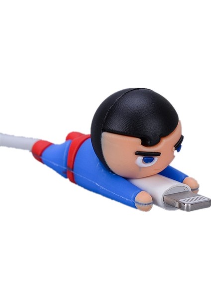 Marvel Örümcek Adam Figürleri USB Koruyucu Kılıf Demir Adam Silikon Veri Kablosu Bite Koruyucu Kapak Kaptan Amerika Hulk Oyuncaklar Hediyeler (Yurt Dışından)