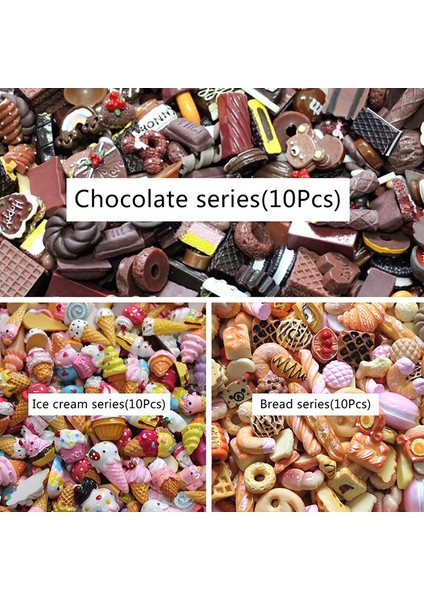 Yeni 10 Adet Mini Şeker Çörek Ekmek Bebek Gıda Ölçeği Dollhouse Minyatür Kek Aksesuarları Ev Zanaat Dekor Kek Çocuk Mutfak Oyuncaklar (Yurt Dışından) fırsatları