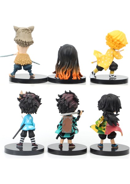 6 Adet/takım Anime Iblis Avcısı Kimetsu Hiçbir Yaiba Şekil Q Posket Şekil Oyuncaklar 6 cm (Yurt Dışından)