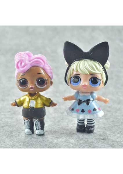 8 Adet/takım Lol Sürpriz Bebek Şekil Su Püskürtme Yumuşak Sıkma Biblo Masa Dekoru (Yurt Dışından) modelleri