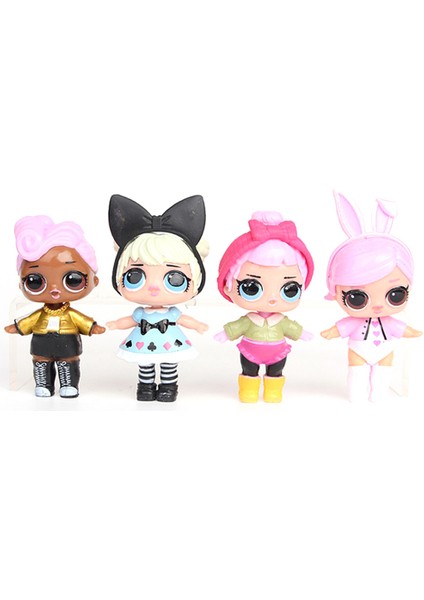 8 Adet/takım Lol Sürpriz Bebek Şekil Su Püskürtme Yumuşak Sıkma Biblo Masa Dekoru (Yurt Dışından) fırsatları