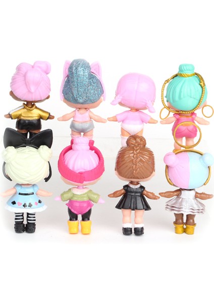 8 Adet/takım Lol Sürpriz Bebek Şekil Su Püskürtme Yumuşak Sıkma Biblo Masa Dekoru (Yurt Dışından) indirimleri
