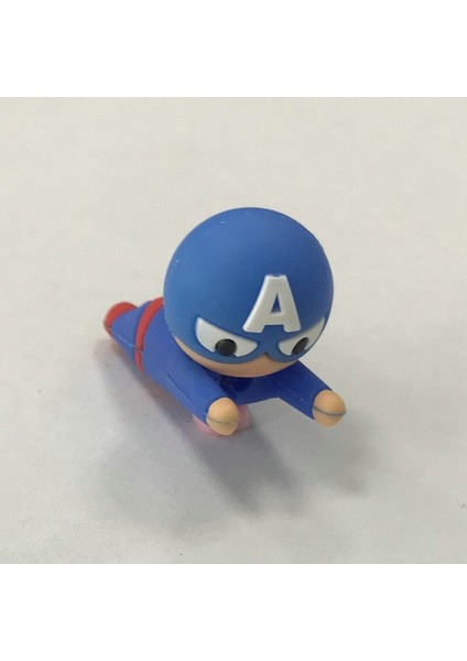 Marvel Anime Figürü Demir Adam Kawaii Örümcek Adam Aksiyon Figürü Veri Kablosu Koruyucu Model Bebek Antibreak Koruyucu Kapak Hediye Oyuncaklar (Yurt Dışından)