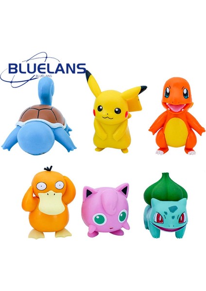 Pokemons Süsleme Canlı Ifade Pokemons Anime Doll Şekil Süsleme (Yurt Dışından)