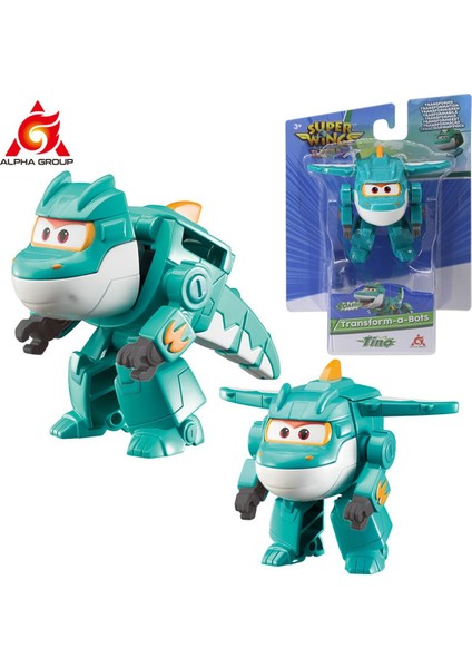 Süper Kanatları S6 Tino 2 Inç Mini Dönüştürme Anime Deformasyon Düzlem Robot Aksiyon Figürleri Dönüşüm Çocuk Oyuncakları Hediyeler (Yurt Dışından)