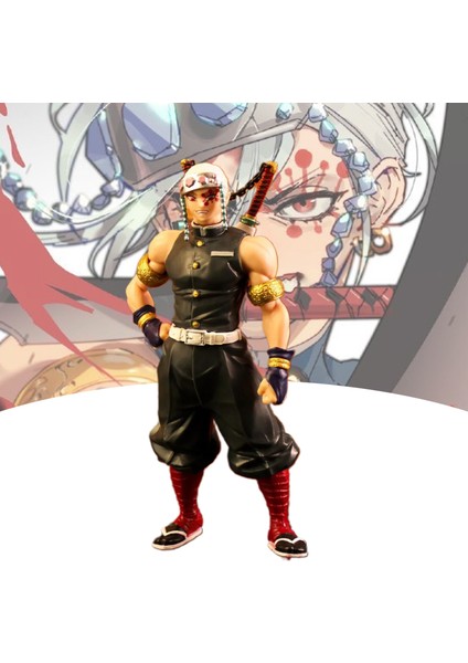 Anime Heykelcik Solmaz Ince Işçilik Pvc Ayakta Anime Figürü Uzui Tengen Modeli Ev Için (Yurt Dışından)