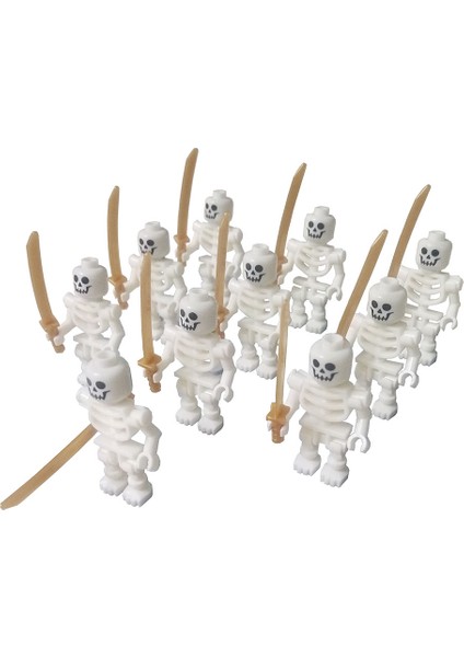 10 Adet Kafatası Ninjago Figürleri Yapı Taşları Oyuncak Seti (Yurt Dışından)