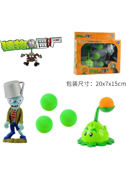 Peashooter Pvc Aksiyon Anime Şekilli Kalıp Bezelye Atıcı Kar Bezelye Erkekler Için Birinin Hediyesi (Yurt Dışından)