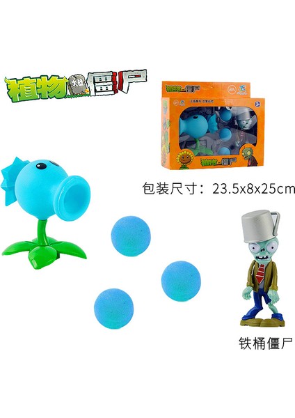 Peashooter Pvc Aksiyon Anime Şekilli Kalıp Bezelye Atıcı Kar Bezelye Erkekler Için Birinin Hediyesi (Yurt Dışından)