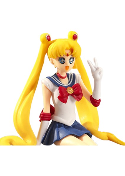 Aksiyon Sailor Moon Heykelcik Pas Geçirmez Canlı Renk Mikro Dekor Sailor Moon Karikatür Anime Figürleri Anime Lover Için (Yurt Dışından) fiyatları
