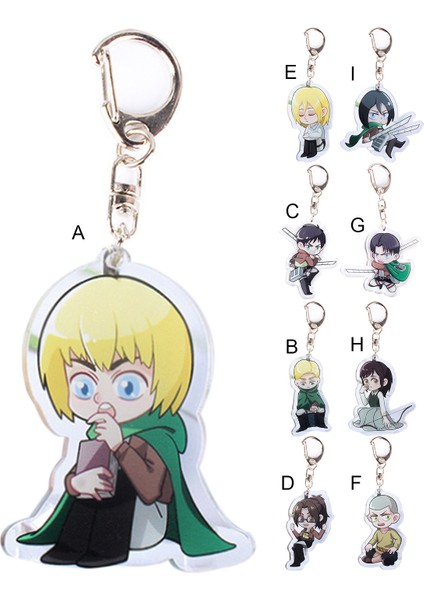 Anahtarlık Anti-Çatlak Aşınma Direnci Kırık Geçirmez Anime Attack On Titan Akrilik Anahtarlık Dekor Için (Yurt Dışından) indirimleri