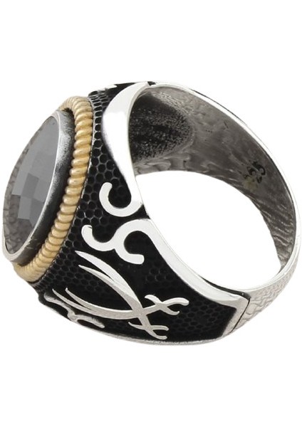 Erkek Yüzük Gümüş 925 Ayar Zirkon Taşlı fiyatları