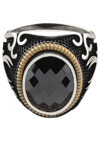 Erkek Yüzük Gümüş 925 Ayar Zirkon Taşlı modelleri