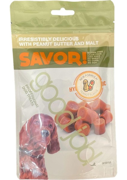 Savor Yerfıstıklı ve Maltlı Köpek Ödül Maması 100 Gram Profesyonel Köpek Ödülü
