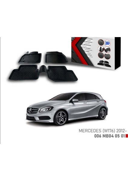 Mercedes (W 176) Için Uyumlu A Class -2012 3D Paspas