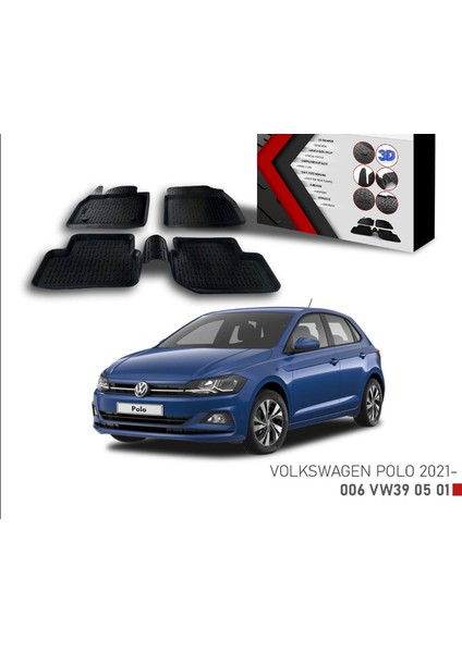 Vw Polo -2021 Için Uyumlu 3D Paspas