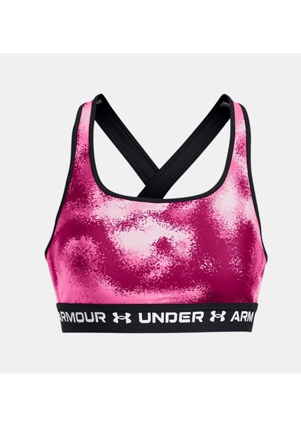 Under Armour Kadın Armour® Mid Çapraz Sırtlı Baskılı Spor Sütyeni 1361042-686