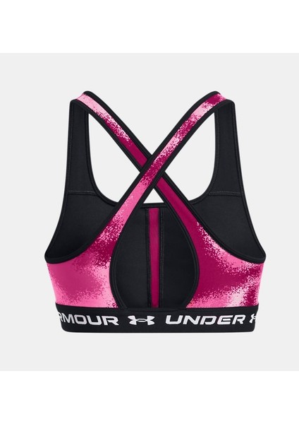 Under Armour Kadın Armour® Mid Çapraz Sırtlı Baskılı Spor Sütyeni 1361042-686