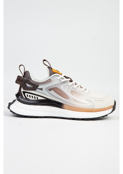 PCI-10106 Ithal Unisex Spor Ayakkabı Beyaz Kahve