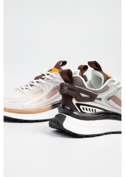 PCI-10106 Ithal Unisex Spor Ayakkabı Beyaz Kahve fırsatları