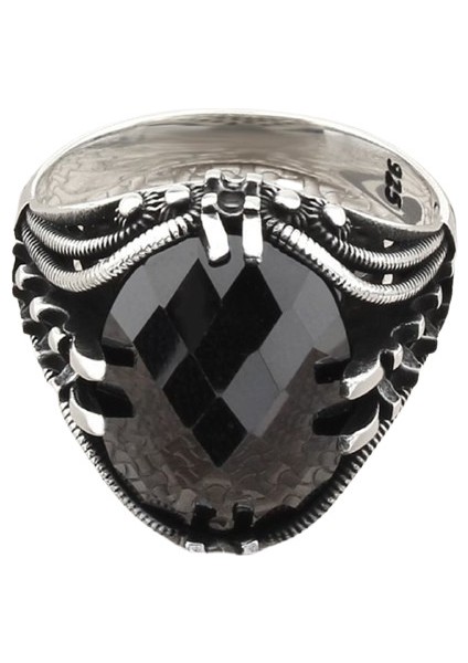 Erkek Yüzük Gümüş 925 Ayar Zirkon Taşlı fiyatları