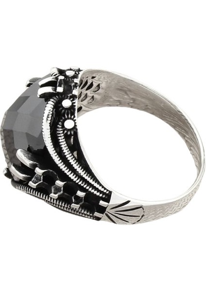 Erkek Yüzük Gümüş 925 Ayar Zirkon Taşlı modelleri