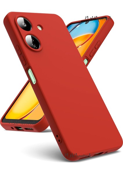 Xiaomi Redmi 13C Kılıf Kamera Korumalı Mat Hisli Içi Kadife Süet Yumuşak Lansman Silikon Renkli