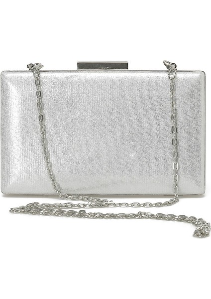 Jostone 4fx Gümüş Kadın Clutch