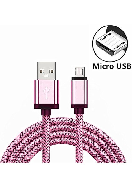 Mikro USB Şarj Kablosu Samsung Galaxy A3/a5/a7 J3 2016 J4 J6 A6 Artı J7 J8 A2 Pro 2018 S6 S7 Kenar Not 5 J5 Şarj Kablosu (Yurt Dışından)
