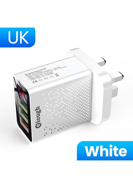 Elough 48W USB Şarj Aleti Hızlı Şarj 3.0 Telefon Adaptörü Için iPhone 12 Pro Max Tablet Taşınabilir Duvar Mobil Şarj Cihazı Hızlı Şarj Cihazı (Yurt Dışından)