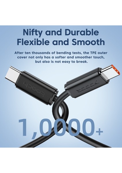 Toocki USB C Kablo C Tipi Şarj Kablosu Samsung S20 S21 Xiaomi Huawei Hızlı Şarj USB C Tipi Cep Telefonu Veri Kablosu (Yurt Dışından) fiyatları