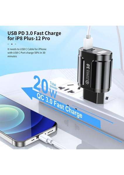 Fantasygoods 20W Pd Qc3.0 Hızlı Şarj USB Şarj Cihazı iPhone 12 Pro Max Samsung Xiaomi Cep Telefonu Hızlı Şarj Cihazı (Yurt Dışından) indirimleri