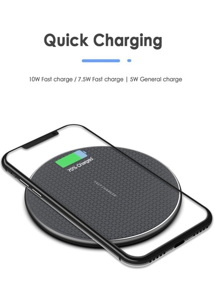 10W Qi Kablosuz Şarj Cihazı iPhone 11 12 x Xr Xs Max 8 Hızlı Kablosuz Şarj Samsung Xiaomi Huawei Telefonu Için Qi Şarj Cihazı Kablosuz (Yurt Dışından) fırsatları