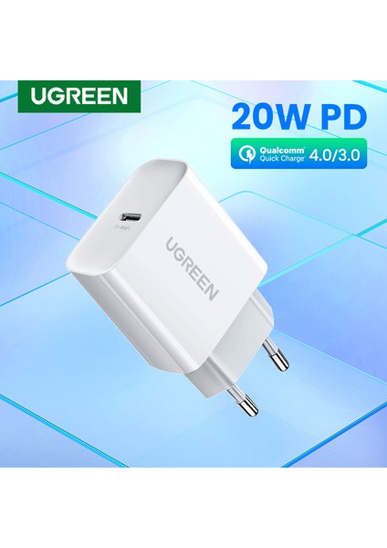 Ugreen Hızlı Şarj 4.0 3.0 Pd Şarj Cihazı 20W Qc4.0 Qc3.0 USB Tip C Hızlı Şarj Cihazı iPhone 13 12 11 Pro x Xs 8 Xiaomi Samsung Galaxy S10 iPad Pro Telefon Duvar Şarj Cihazı (Yurt Dışından) fiyatları