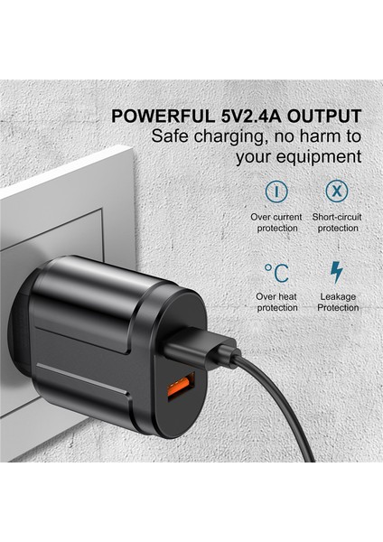 Uslıon Ab/abd Plug 2.4A Max Çift USB Hızlı Şarj Adaptörü Duvar Evrensel Cep Telefonu Şarj Cihazı iPhone Için Samsung Xiaomi Için (Yurt Dışından) fiyatları